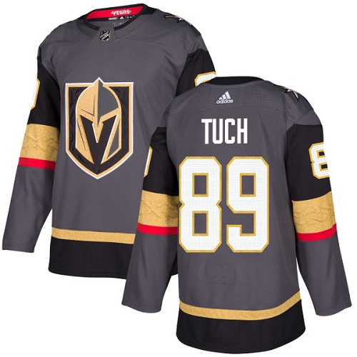 Herren Vegas Golden Knights Eishockey Trikot Alex Tuch #89 Authentic Grau Heim